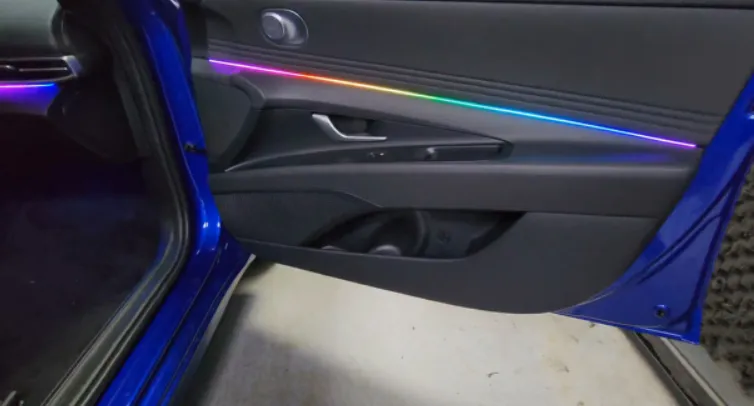 Hyundai Elantra CN7 ambient lighting - Hyundai Elantra CN7 Ambient Lighting Review: Cost & Results photo 3