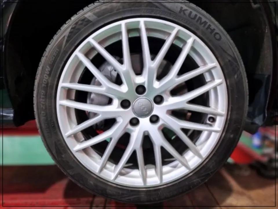 Audi A6 Wheel Repair & Refinishing Review — Gloss Black Coating photo 1