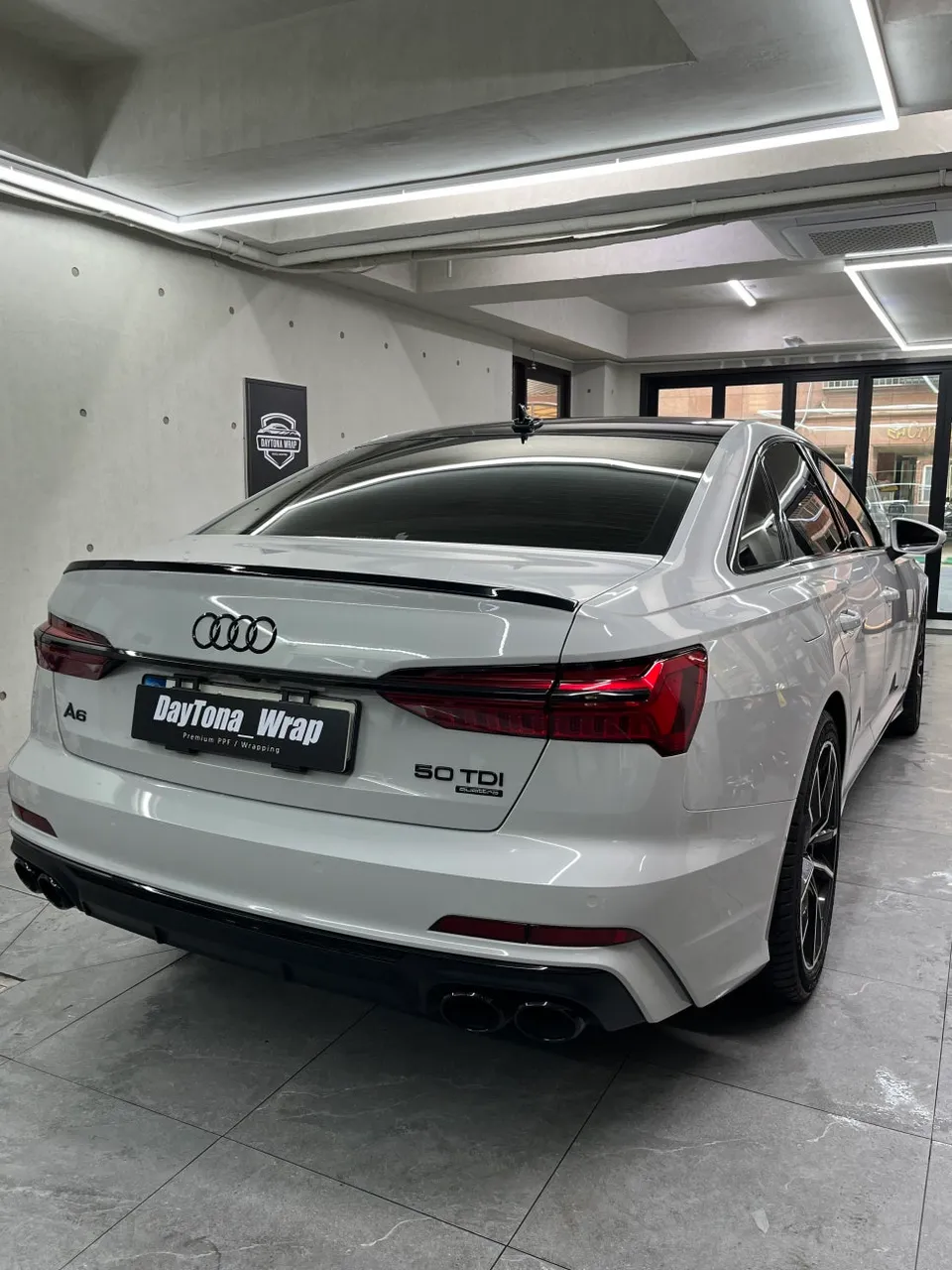 Audi A6 vinyl wrap - Audi A6 Vinyl Wrap Review: Volcano Gray High Gloss Transformation photo 3