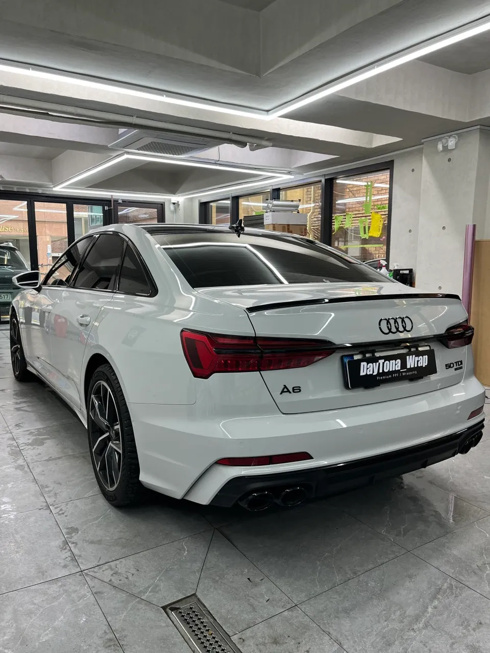 Audi A6 vinyl wrap - Audi A6 Vinyl Wrap Review: Volcano Gray High Gloss Transformation photo 4