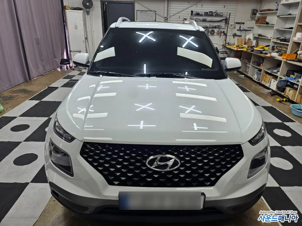 Hyundai Venue surround view camera installation result