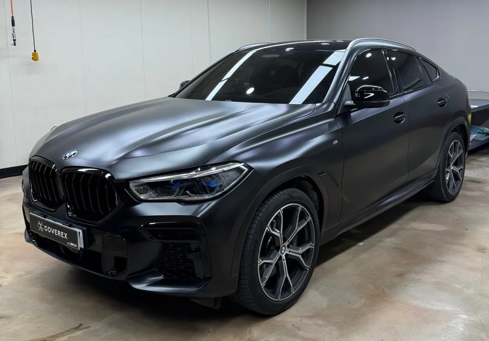 BMW X6 vinyl wrap - BMW X6 Vinyl Wrap Review: Avery Satin Black Full Wrap photo 3