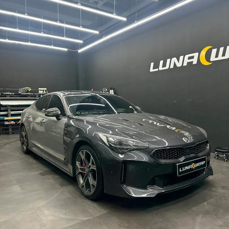Kia Stinger vinyl wrap installation result