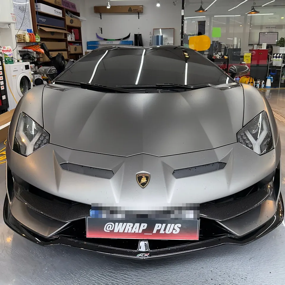 Lamborghini Aventador ppf - Lamborghini Aventador PPF Review: Black Wrap & Protection photo 3