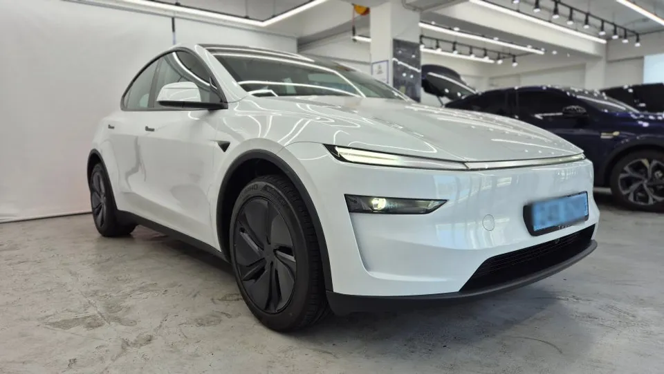 Tesla Model Y wheel repair installation result