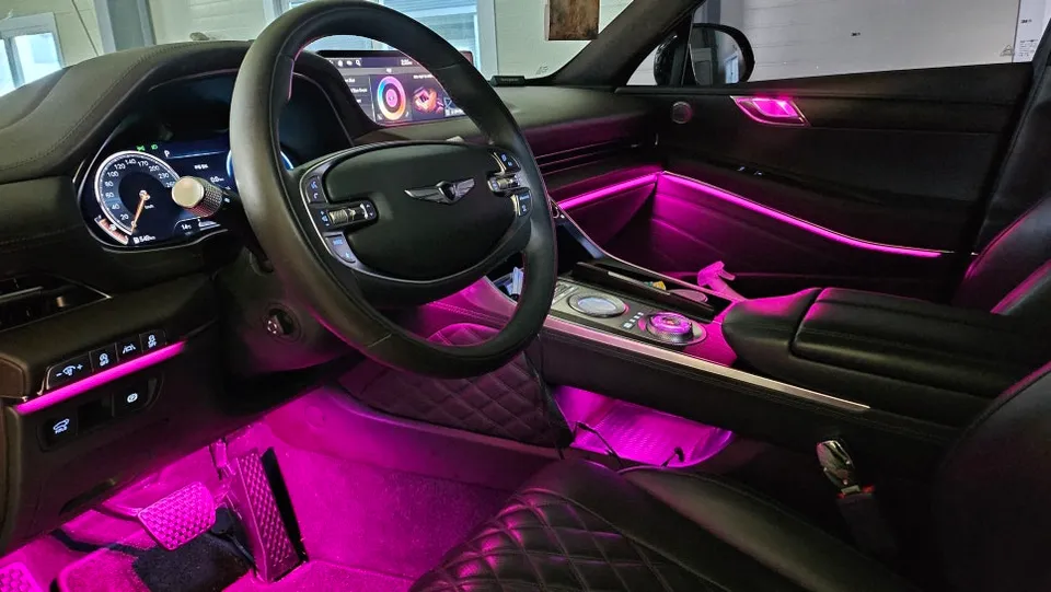 Genesis GV80 ambient lighting - Genesis GV80 Ambient Lighting Review — Brighter Interior photo 3