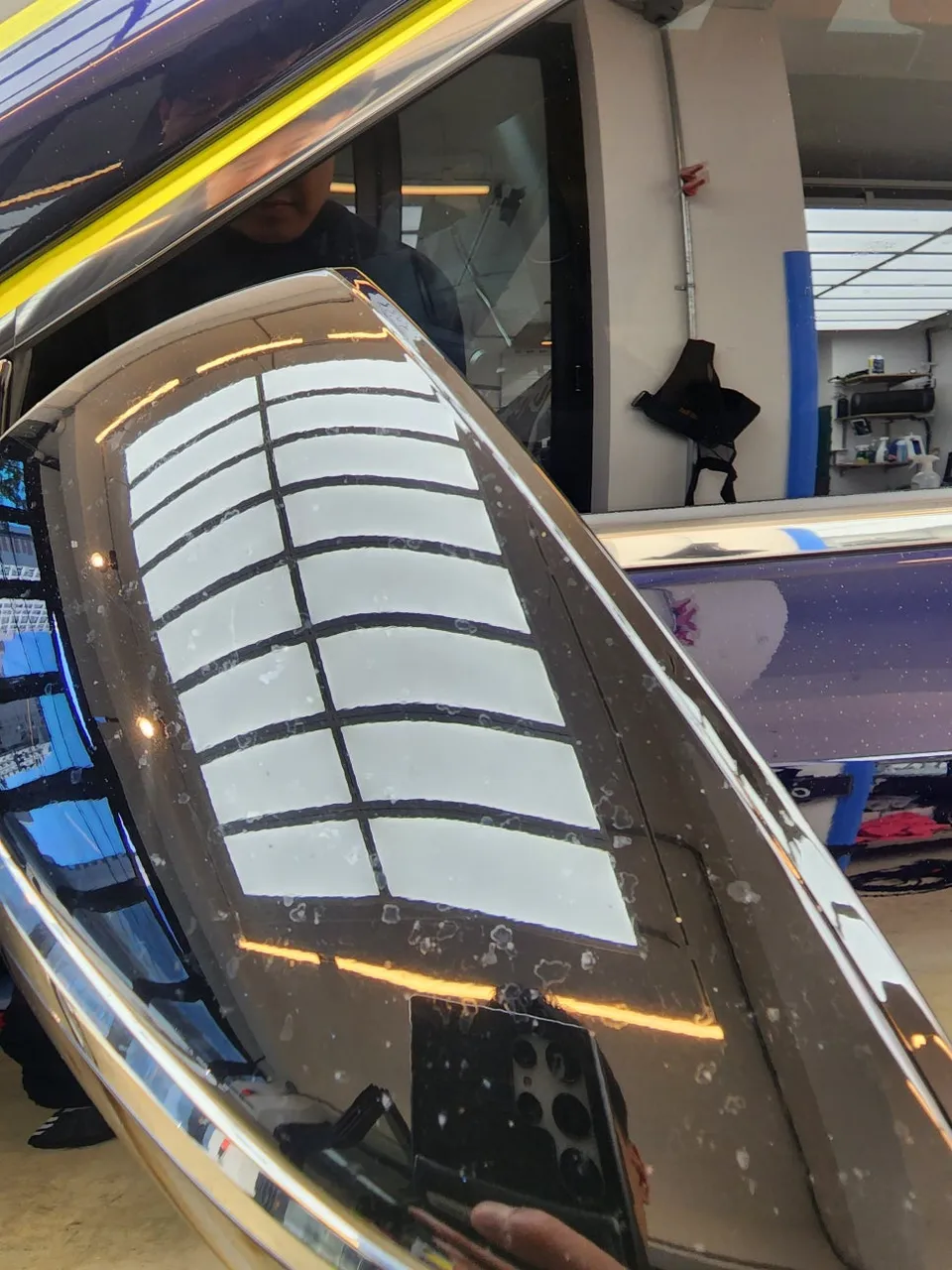 Lexus ES 300hのガラスコーティング事例 施工写真 1-2