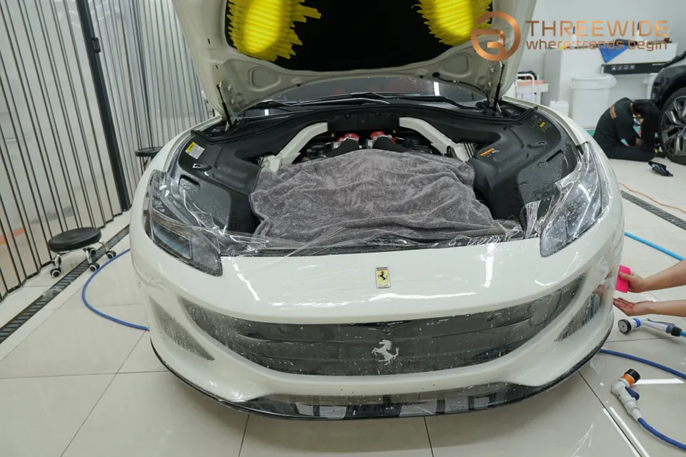 Ferrari Portofino PPF施工事例|韓国での実例と費用目安 施工写真 2-2