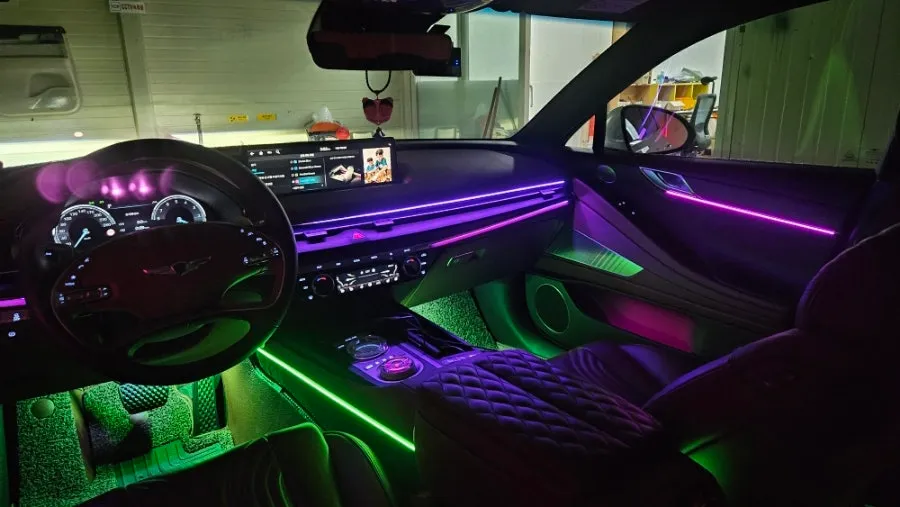 Genesis G80 RG3 ambient lighting review