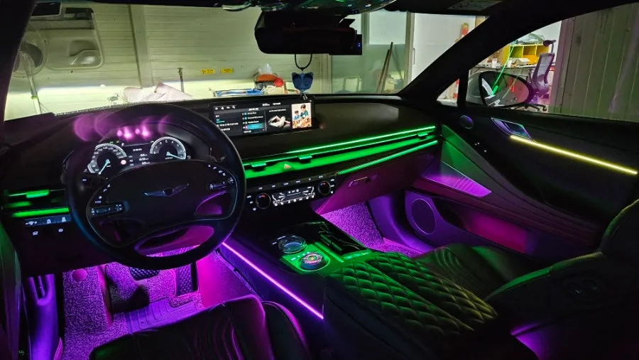 Genesis G80 RG3 ambient lighting - Genesis G80 RG3 Ambient Lighting Review — Seamless Integration photo 3