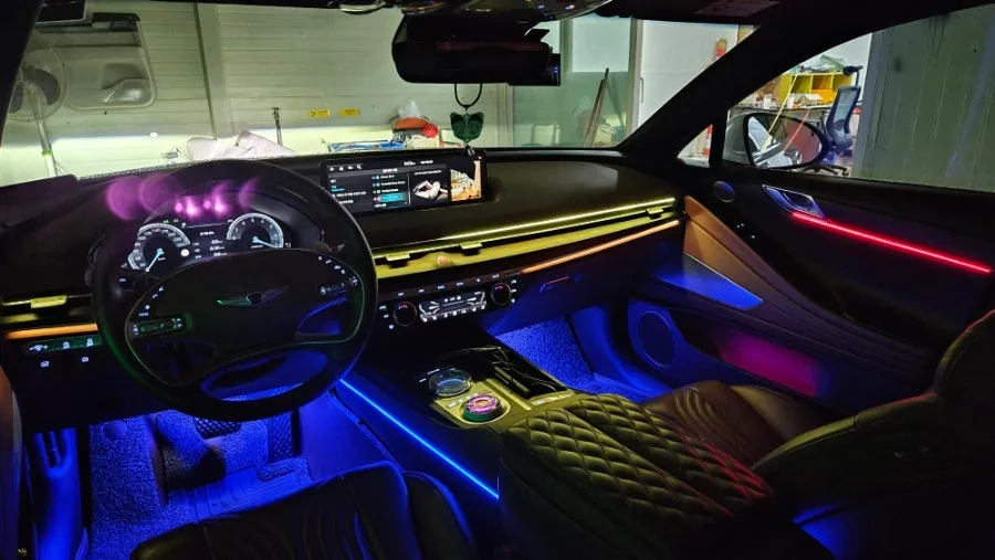 Genesis G80 RG3 ambient lighting - Genesis G80 RG3 Ambient Lighting Review — Seamless Integration photo 4