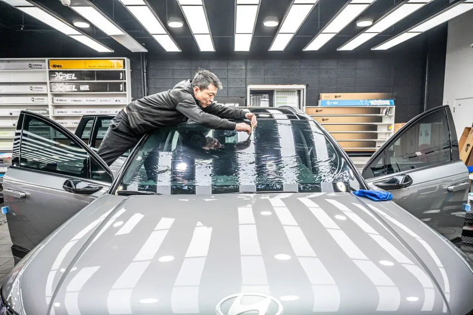 Hyundai IONIQのカーフィルム施工事例|費用目安・仕上がり 施工写真 4-2