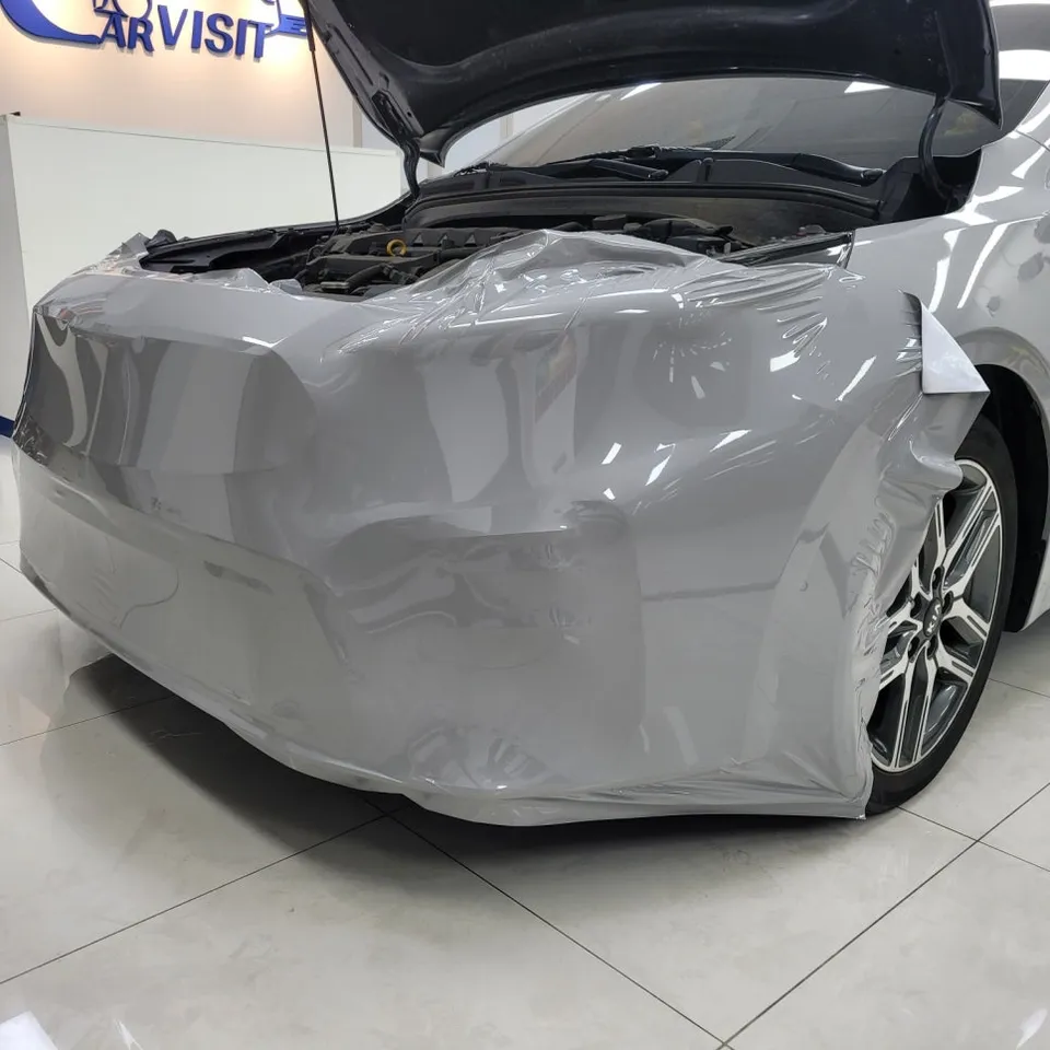 Kia K3のカーラッピング事例｜ポルシェグレーへのカスタム 施工写真 2-2