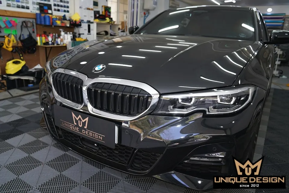 BMW 3 Seriesのガラスコーティング事例|韓国での施工例 施工写真 2-1