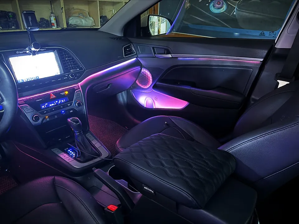Hyundai Elantra AD ambient lighting - Hyundai Elantra AD Ambient Lighting Review: Cost & Results photo 4