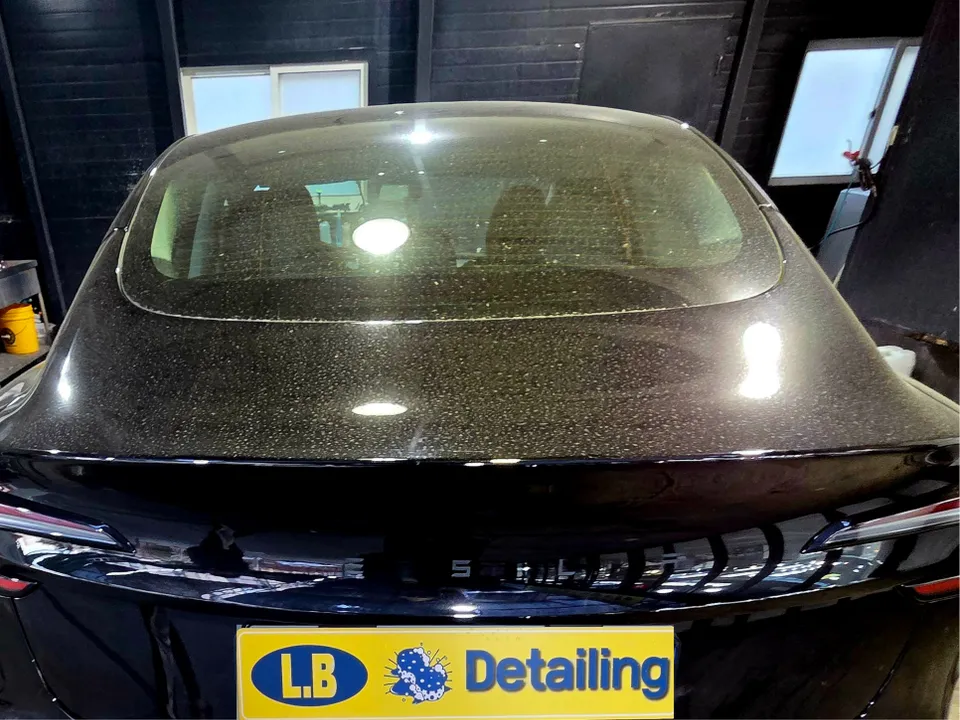 Tesla Model 3のガラスコーティング事例|費用目安と仕上がり 施工写真 1-2