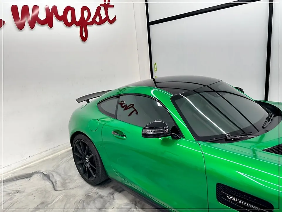 Mercedes-Benz AMG GT S vinyl wrap - Mercedes-Benz AMG GT S Vinyl Wrap Review — Smoky Blue Transformation photo 3