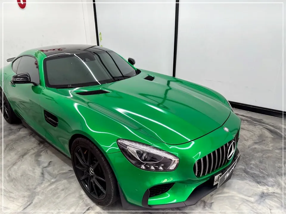 Mercedes-Benz AMG GT S vinyl wrap - Mercedes-Benz AMG GT S Vinyl Wrap Review — Smoky Blue Transformation photo 6
