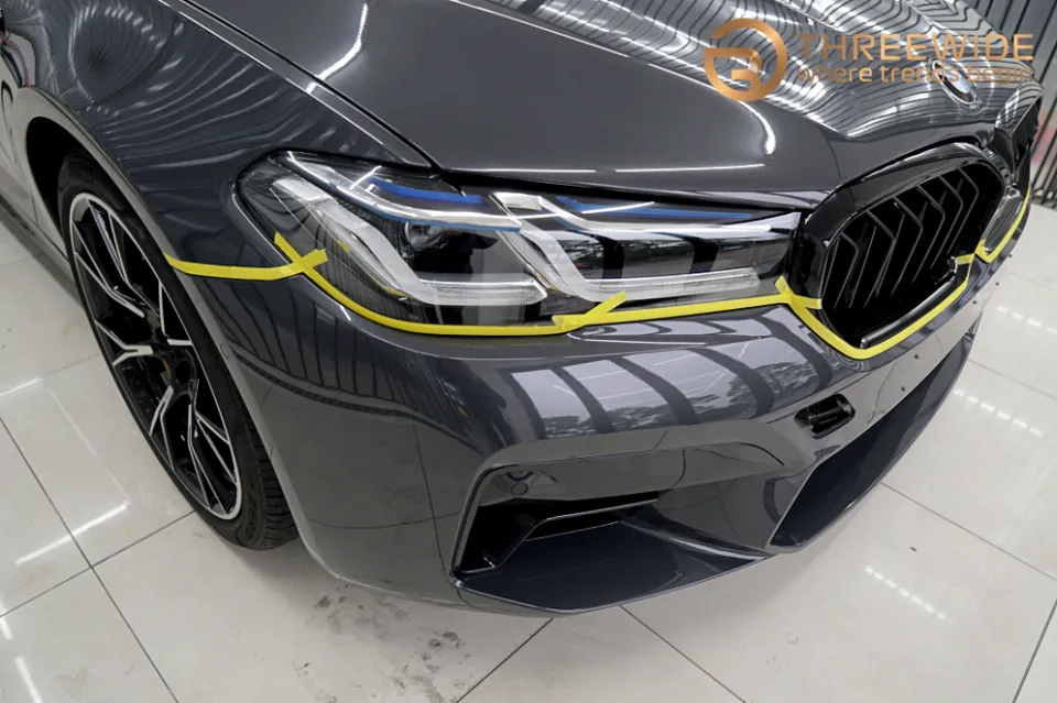 BMW M5 CompetitionのPPF施工事例 施工写真 2-1