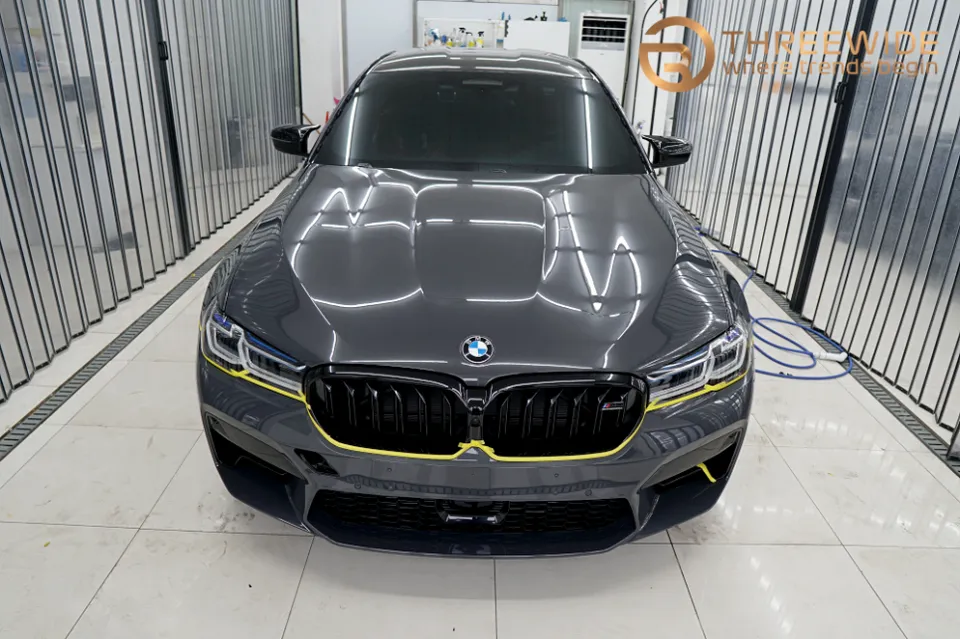 BMW M5 CompetitionのPPF施工事例 施工写真 1-2