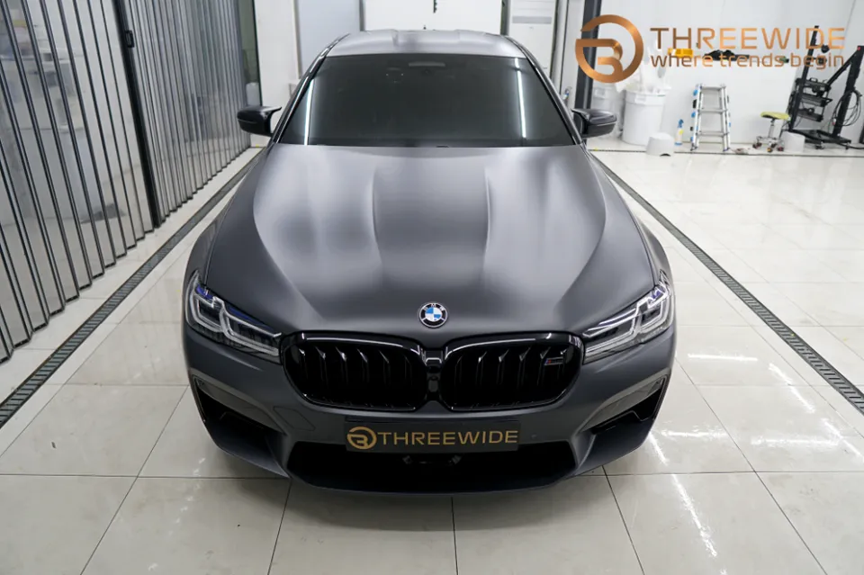 BMW M5 CompetitionのPPF施工事例 施工写真 2-2
