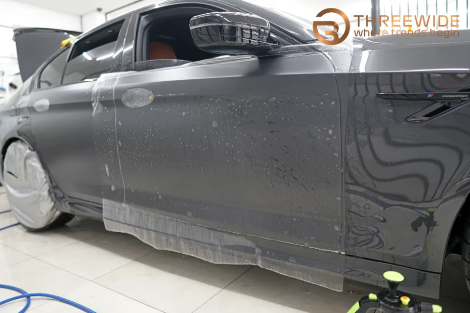 BMW M5 CompetitionのPPF施工事例 施工写真 1-3