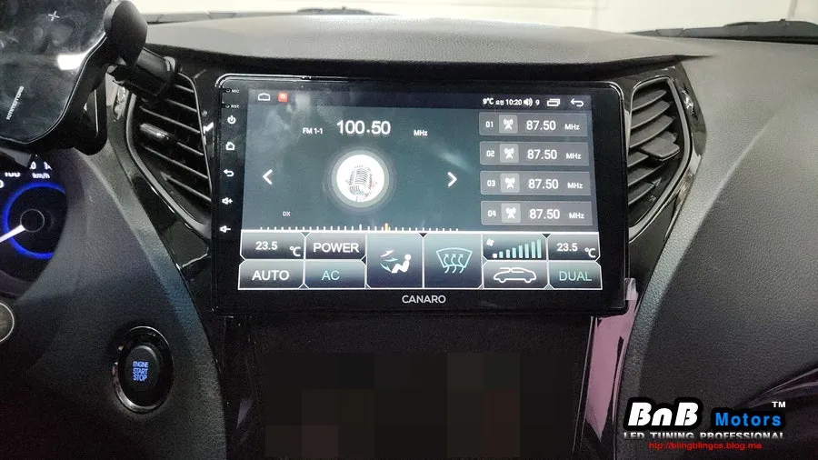 Hyundai Grandeur HGのAndroid Auto・CarPlay取付事例 施工写真 1-3