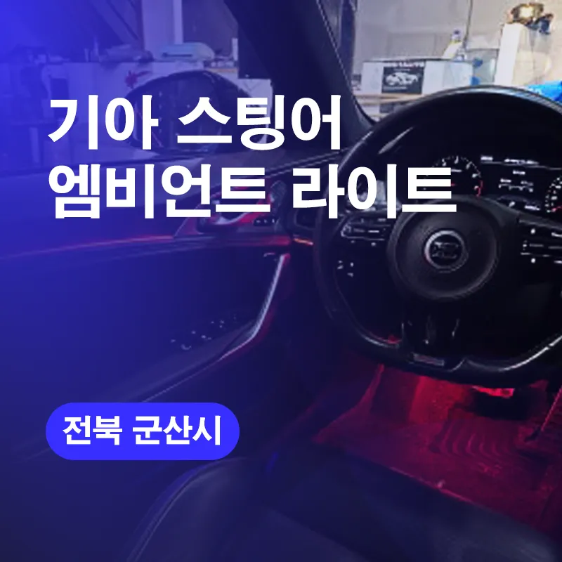 Kia Stinger Ambient Lighting Upgrade: Enhanced Interior LED Mood photo 1