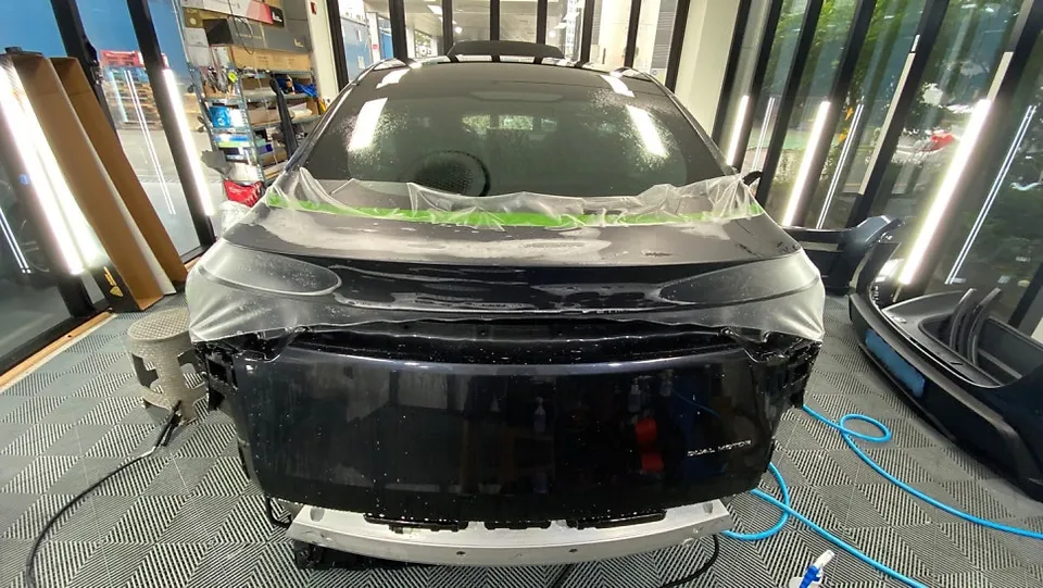 Tesla Model Y PPF施工事例｜無光フィルムの費用目安 施工写真 3-2