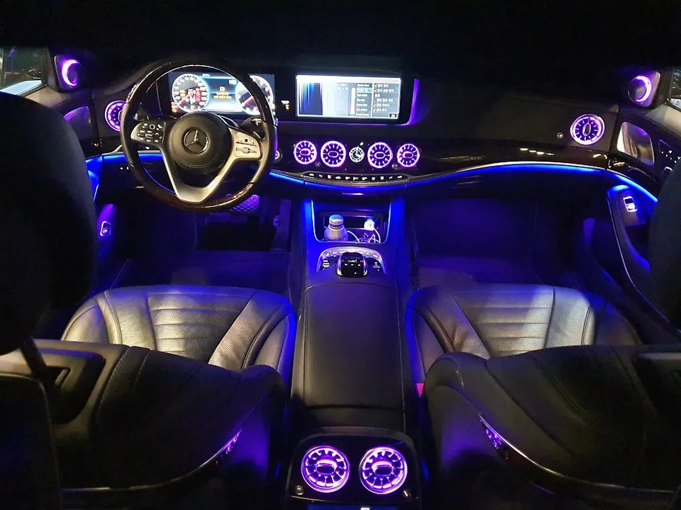 Mercedes-Benz S560 W222 ambient lighting - Mercedes-Benz S560 Ambient Lighting Upgrade - Enhanced Interior photo 6