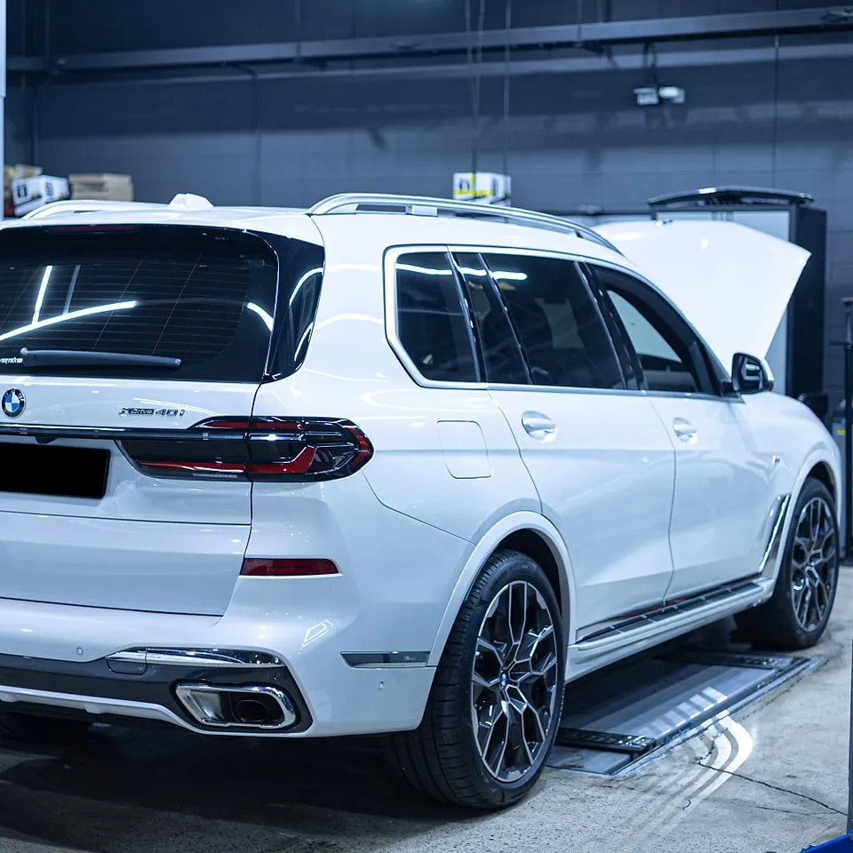 BMW X7 exhaust upgrade installation result