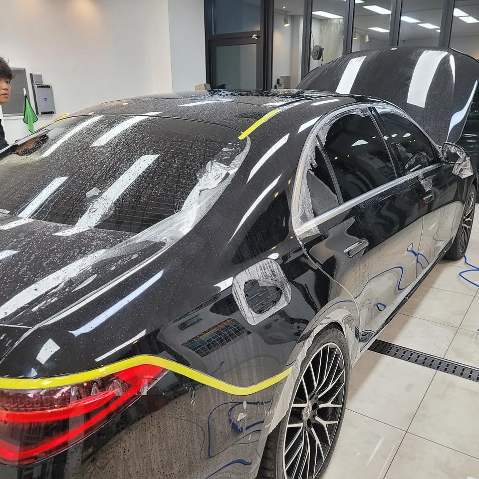Mercedes-Benz S-Class PPF施工事例｜韓国での実例紹介 施工写真 1-3