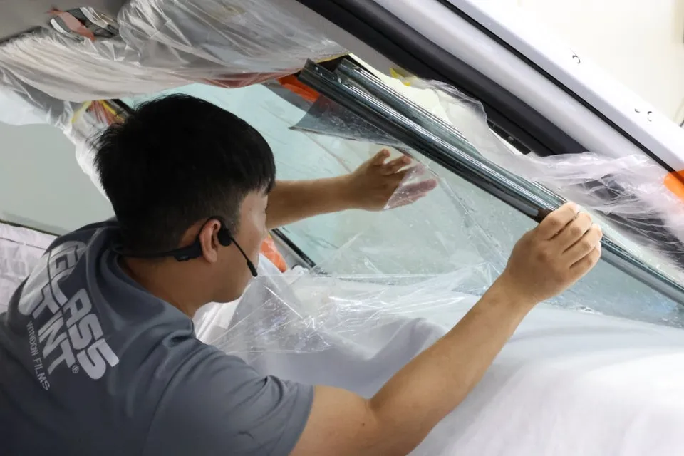 KiaのPPF施工事例 施工写真 2-1
