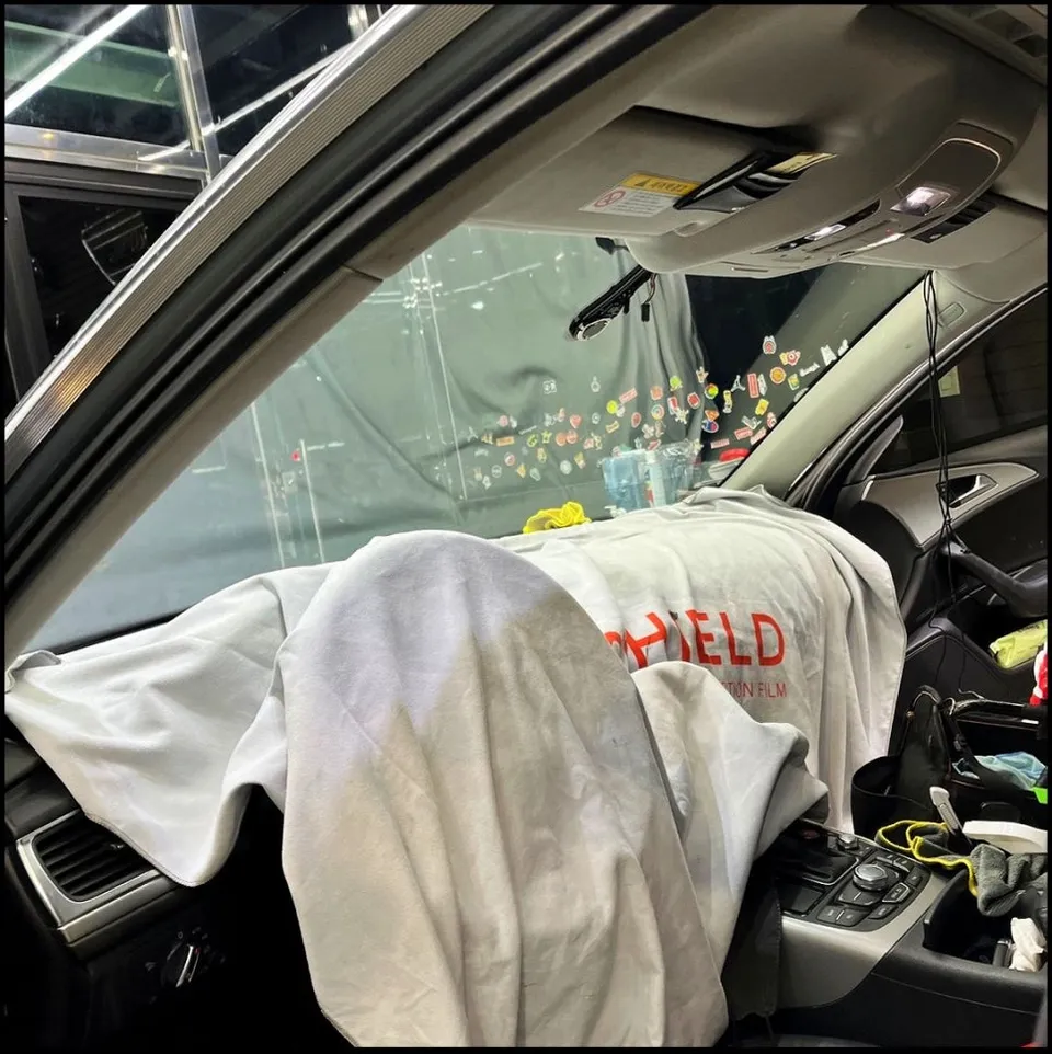 Audi A6 multi package - Audi A6 Multi-Package Install Review — Satin Black Wrap photo 7