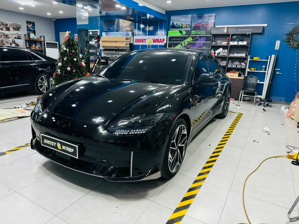 Hyundai IONIQ 6のホイールラッピング事例｜費用目安・仕上がり 施工写真 3-3