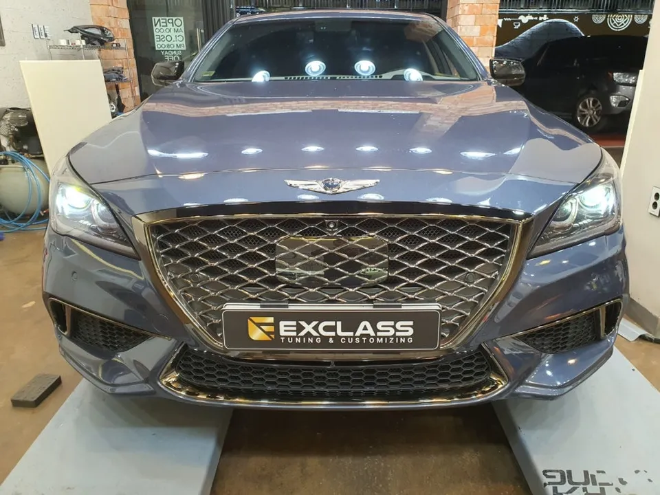 Genesis G80 DH lighting upgrade installation result