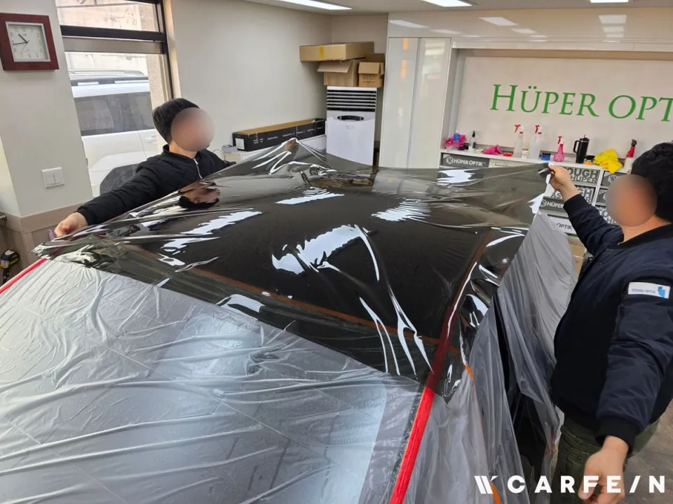 Tesla Model Y PPF施工事例|韓国での実例 施工写真 3-1