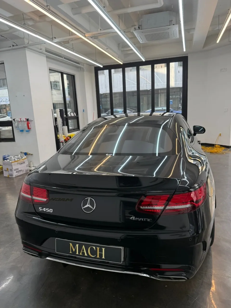 Mercedes-BenzのPPF施工事例 施工写真 2-2