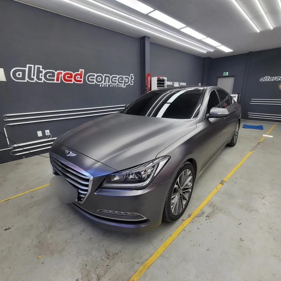 Hyundai Genesis DH vinyl wrap installation result