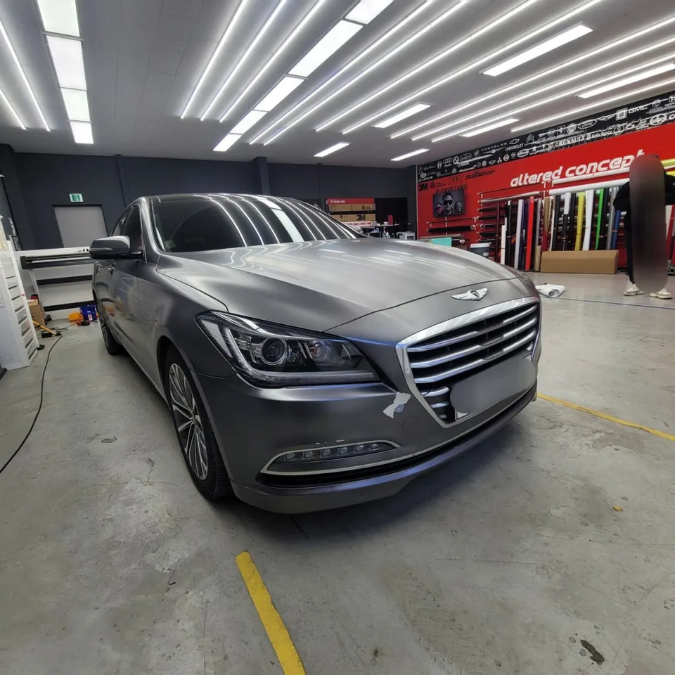 Hyundai Genesis DH vinyl wrap - Hyundai Genesis DH Vinyl Wrap Removal Review photo 3