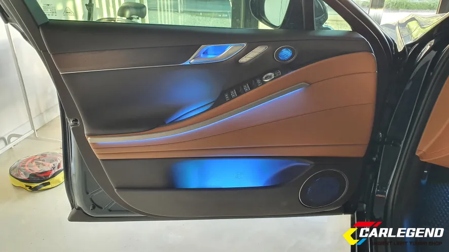 Genesis G80 RG3 ambient lighting - Genesis G80 Ambient Lighting Review: Custom Molded Interior LEDs photo 5
