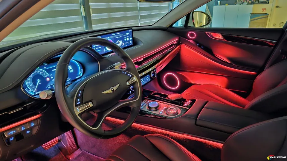 Genesis G80 ambient lighting - Genesis G80 Ambient Lighting Review: Cost & Results photo 3