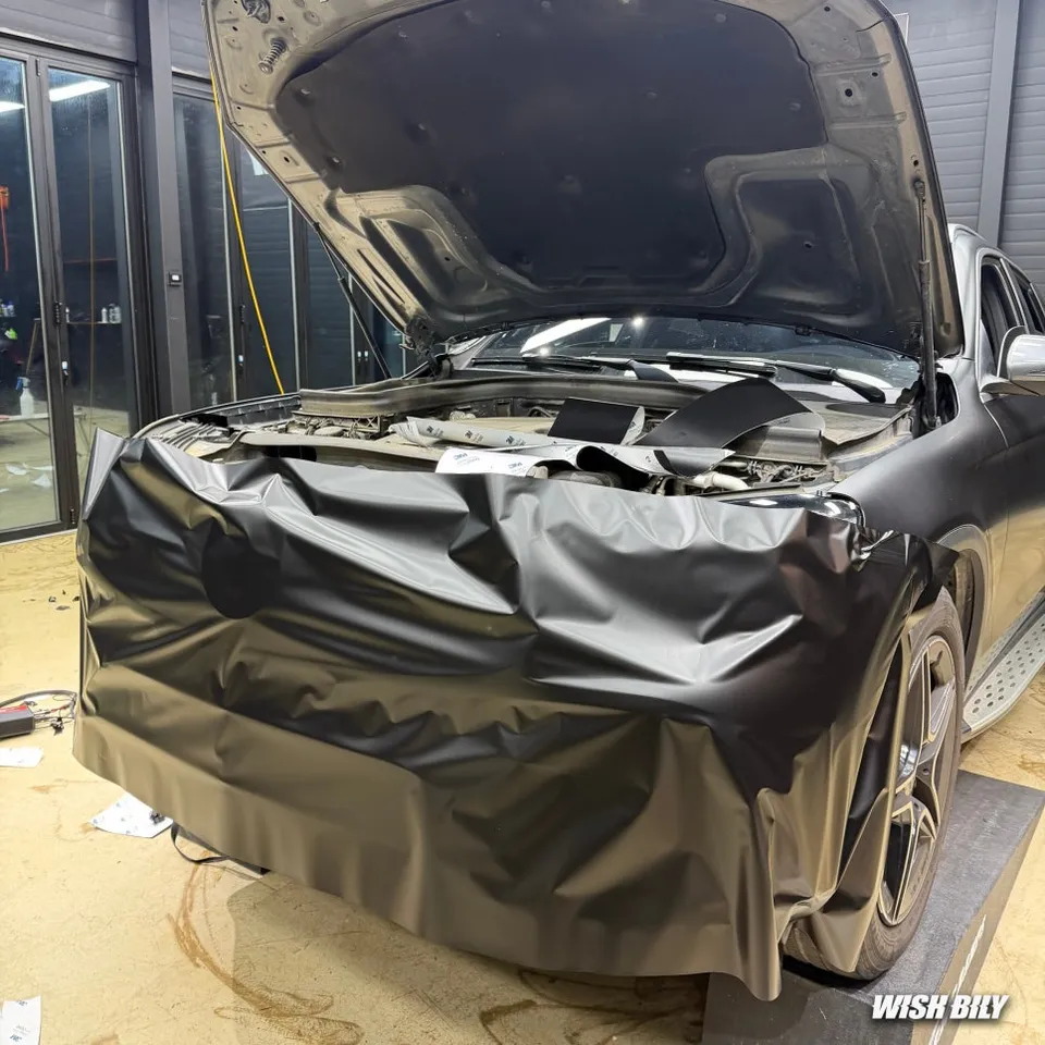 Mercedes-Benz GLCのPPF施工事例|無光ブラックの高級感 施工写真 2-3