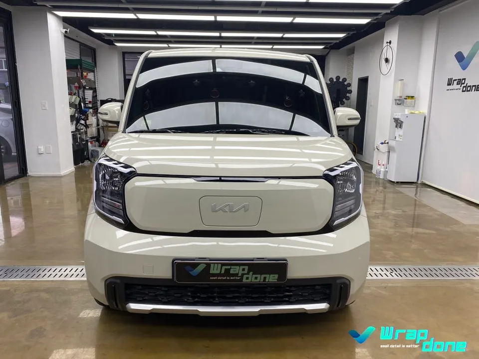 Kia Ray EVのカーラッピング事例|費用目安・仕上がり 施工写真 2-2