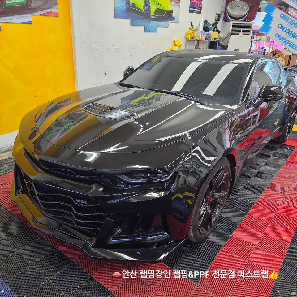 Chevrolet CamaroのPPF施工事例 施工写真 1-3