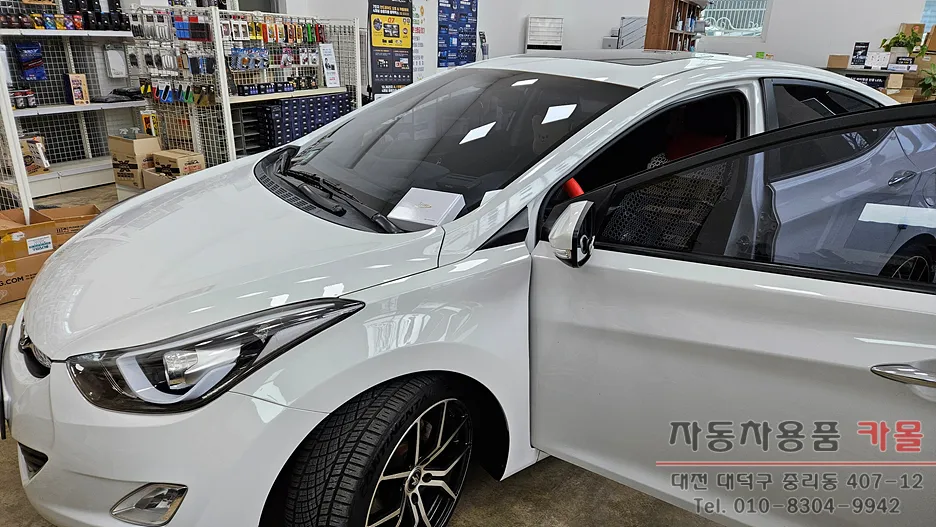 Hyundai Elantra MD ppf installation result