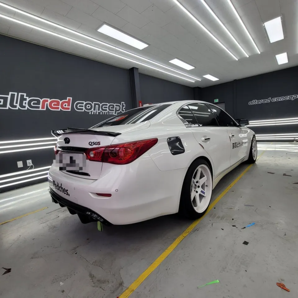 Infiniti Q50 vinyl wrap - Infiniti Q50 Vinyl Wrap Review: Chrome Delete Cost & Results photo 3
