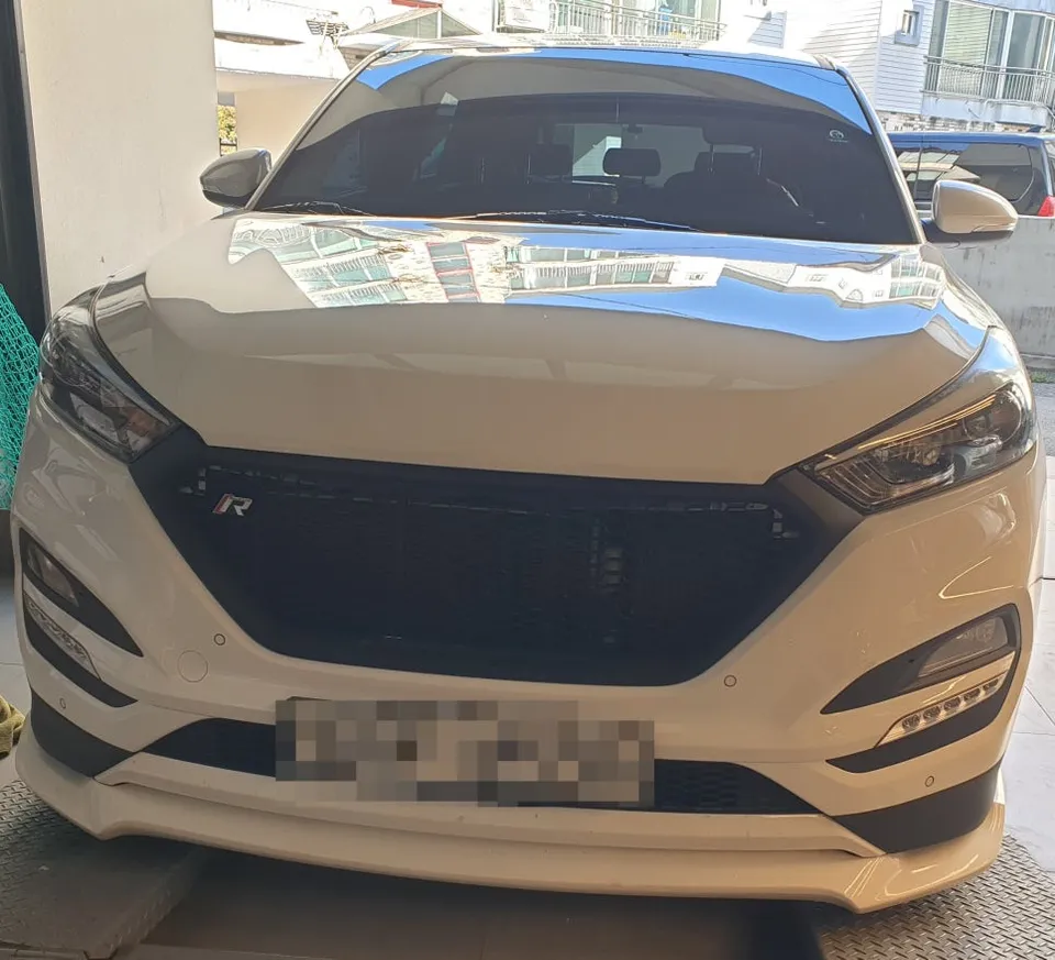 Hyundai Tucson TL lighting upgrade installation result