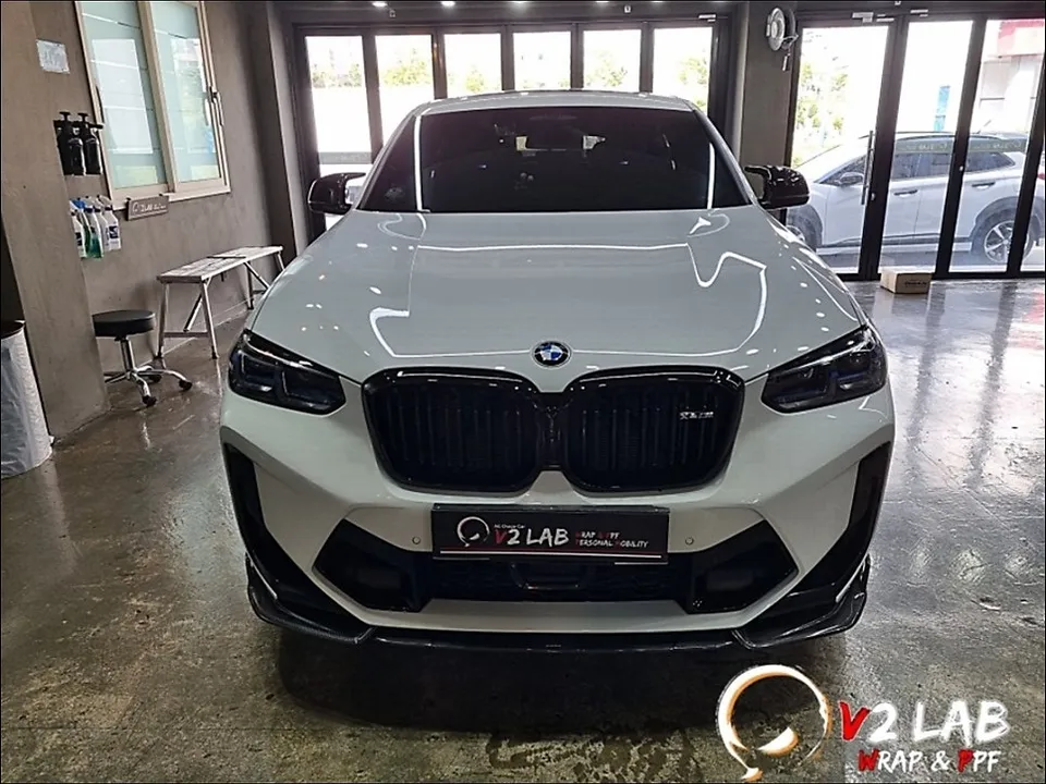 BMW X4 M vinyl wrap - BMW X4 M Vinyl Wrap Review — Satin Black Color Change photo 3