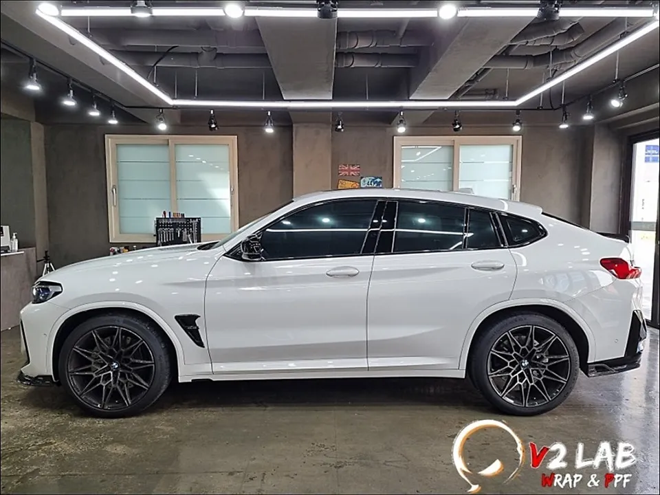 BMW X4 M vinyl wrap - BMW X4 M Vinyl Wrap Review — Satin Black Color Change photo 5